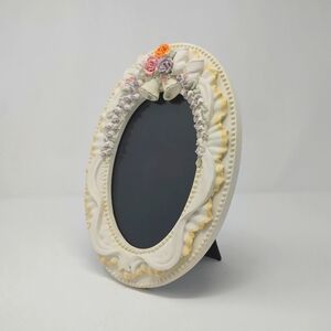 Vintage Enesco Oval Floral Picture Frame